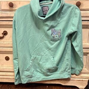 Mint Green Southern Puppy Hoodie ( small stain )